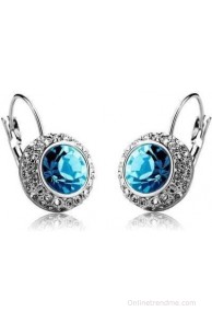 Crunchy Fashion Cubic Zirconia Alloy, Crystal Clip-on Earring